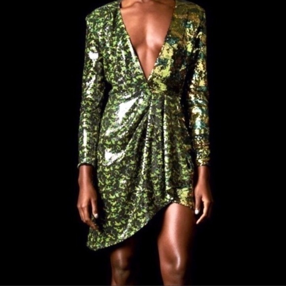 Topshop Dresses & Skirts - Topshop x Halpern Camo Sequin Dress 2